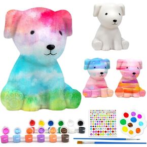 Paint Your Own Dog Lamp Kit 1pcs, DIY Dog Art Craft Painting Kits for Girls Boys Kid Age 4 5 6 7 8 9 10 11 12+, Art Supplies Creative Gifts for Birthday, Halloween, Christmas, Party