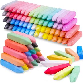 150 Pcs Jumbo Sidewalk Chalk Set for Kids 30 Colors, Cone Shaped Giant Colorful Chalk Bulk, Non-Toxic, Dust-Free, Colored Washable Chalk For Driveway, Pavement, Outdoors, Blackboard, Playground