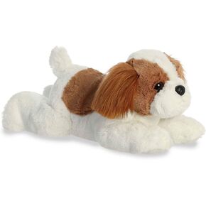 Aurora® Adorable Flopsie™ Stella Shih Tzu™ Stuffed Animal - Playful Ease - Timeless Companions - White 12 Inches