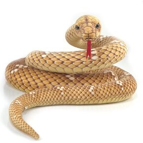 112 Inch Stuffed Anaconda - Green Kids Plush Snake Toy with Prank Props