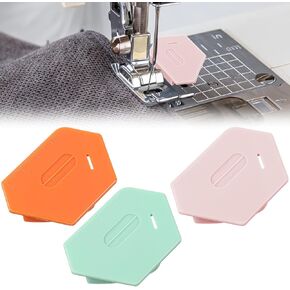 Grevosea 3 Pack Magnetic Seam Guide for Sewing Machine, Multifunctional Polygonal Hemmer Magnetic Sewing Guide with Scale Universal Sewing Machine Accessories for Beginners