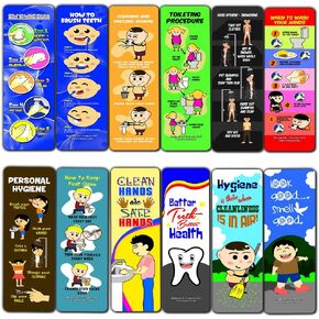 Creanoso Colorful Motivational Positive Encouragement Bookmarks Cards (12-Pack) - Stocking Stuffers Premium Quality Gift Ideas for Children, Teens, & Adults - Corporate Giveaways & Party Favors