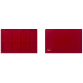 8 Grids Red PET Plant Velvet Coin Display Tray Coin Slab Holder Storage Case for NGC CNGC NPGS PCGS