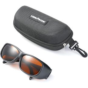 LaserPecker Laser Safety Glasses 180nm–532nm & 900nm–1080nm for All Machines and Most Laser Engravers, Red Light Therapy Glasses Eyes Protection Laser Safety Goggles