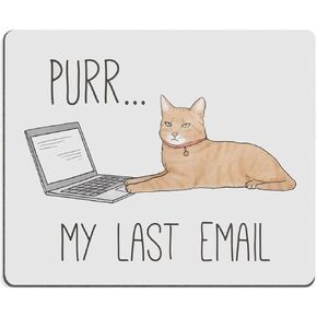 Hokafenle Mouse Pad, Fun Mouse Pads with Design, Computer Mouse Pad, Square Mouse Mat Personalized Mousepad Non-Slip Rubber Base MousePads for Office Laptop, Funny Cat