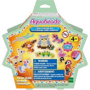 Aquabeads Arts & Crafts Star Friends Theme Bead Refill with Over 600 Beads and Templates, Multicolored
