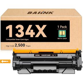 134X Black Toner Cartridges (with Chip) Replacement for HP 134X W1340X 134A W1340A Compatible with HP M209dw MFP M234dw M234sdw Series Printer, 1 Black
