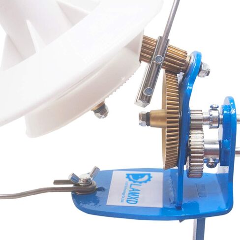 (High Speed) LAMXD Large Capacity Yarn Winder 10-Ounce, Hand Operated Jumbo Metal Yarn Ball Winder, Large Yarn Ball Winder with Thread Cutter Scissors, Blue and White in Kuwait