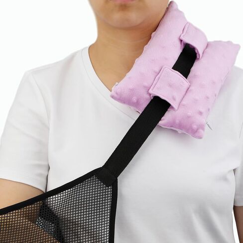 Neck Pad Strap Cushion for Arm Sling Shoulder Brace Carry Padding Pillow Arm Elbow Wrist Injury Cast Support Arm Sling Strap Cushion for Women Men Minky Dot Black in Kuwait