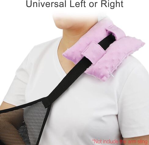 Neck Pad Strap Cushion for Arm Sling Shoulder Brace Carry Padding Pillow Arm Elbow Wrist Injury Cast Support Arm Sling Strap Cushion for Women Men Minky Dot Black in Kuwait