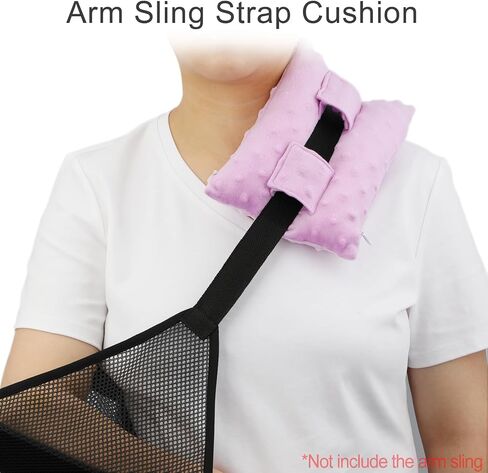 Neck Pad Strap Cushion for Arm Sling Shoulder Brace Carry Padding Pillow Arm Elbow Wrist Injury Cast Support Arm Sling Strap Cushion for Women Men Minky Dot Black in Kuwait