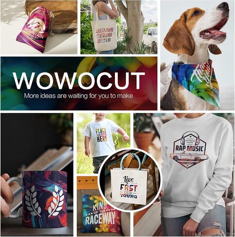 WOWOCUT 8 Pcs 4.5"x12" Marble Sublimation Transfer Sheets, Pre-Printed Watercolor Sublimation Paper for Heat Transfer Mugs, T-Shirts, Tumblers, Earrings in Saudi Arabia