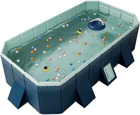 YYW Foldable Swimming Pool, Oversized Family Kiddie Pool for Kids and Adults Inflatable-Free Family Pool for Indoor, Outdoor, Garden, Backyard, Summer Water Party in Saudi Arabia