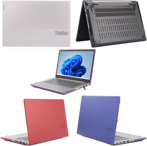 حالة McOver متوافقة فقط مع 2021 ~ 2023 14 "Lenovo Thinkbook 14 G2 / G3 / G4 / G5 Series PC (لا تعمل مع نماذج Lenovo الأخرى) - Black in Kuwait