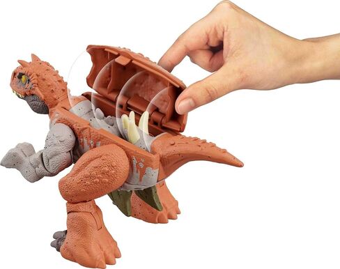 Mattel Jurassic World Fierce Changers 2-in-1 Dinosaur Action Figure, Double Danger Toy Transforms from Baryonyx to Parasoralophous in 11 Steps in Kuwait