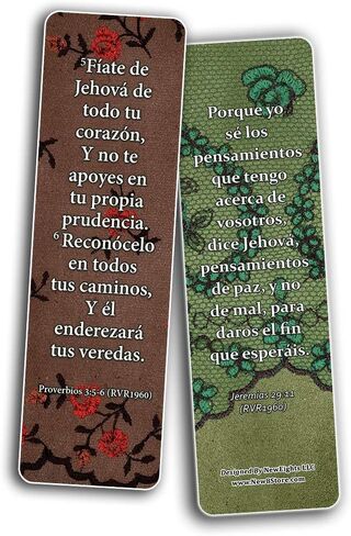 NewEights Spanish Vintage Favorite Scriptures Bookmarks for Women (12-Pack) - Great Collections of Spanish Bible Verses Christian Stocking Stuffers Birthday Assorted Bulk Pack - Church Gifts in Saudi Arabia