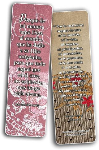 NewEights Spanish Vintage Favorite Scriptures Bookmarks for Women (12-Pack) - Great Collections of Spanish Bible Verses Christian Stocking Stuffers Birthday Assorted Bulk Pack - Church Gifts in Saudi Arabia