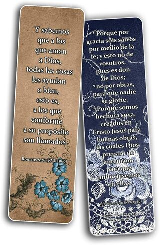NewEights Spanish Vintage Favorite Scriptures Bookmarks for Women (12-Pack) - Great Collections of Spanish Bible Verses Christian Stocking Stuffers Birthday Assorted Bulk Pack - Church Gifts in Saudi Arabia