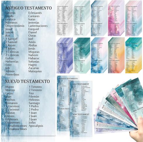 100 Pcs Easter Christian Bookmarks Bulk Bible Scripture Cards Religious Sunday School Gifts Inspirational Jesus Bookmarks for Women Church Welcome Gifts(Marble,Spanish) in Saudi Arabia