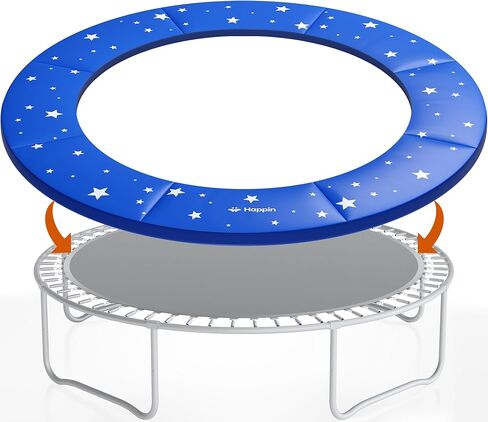 Happin® Trampoline Spring Cover Super Thick, Universal Fit 12FT/14FT/15FT -Trampoline Pad Replacement Stars Design, Waterproof, Tear & UV Resistant, Trampoline Pad Replacement for Ultimate Safety in Saudi Arabia