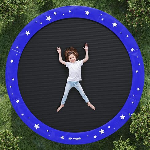 Happin® Trampoline Spring Cover Super Thick, Universal Fit 12FT/14FT/15FT -Trampoline Pad Replacement Stars Design, Waterproof, Tear & UV Resistant, Trampoline Pad Replacement for Ultimate Safety in Saudi Arabia