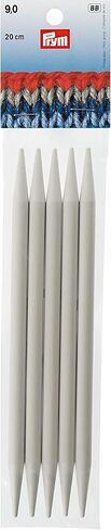 Prym 8" Double Point Plastic, 9mm Knitting Needles, US 13 (9 mm), Gray 5 Count in Kuwait