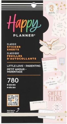 Happy Planner 30-Sheet Sticker Pack for New and Expecting Moms, Classic Size, Moon & Back Theme in Saudi Arabia