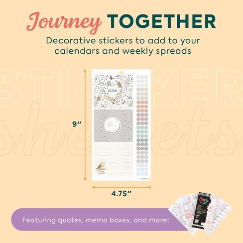 Happy Planner 30-Sheet Sticker Pack for New and Expecting Moms, Classic Size, Moon & Back Theme in Saudi Arabia