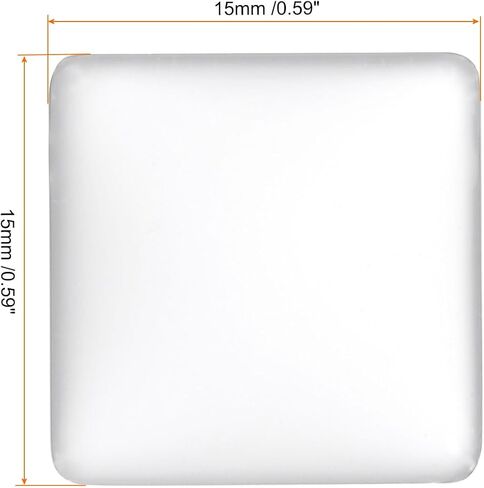 PATIKIL Transparent Glass Cabochons, Square Glass Dome Tiles for Photo Pendant Jewelry Making in Saudi Arabia