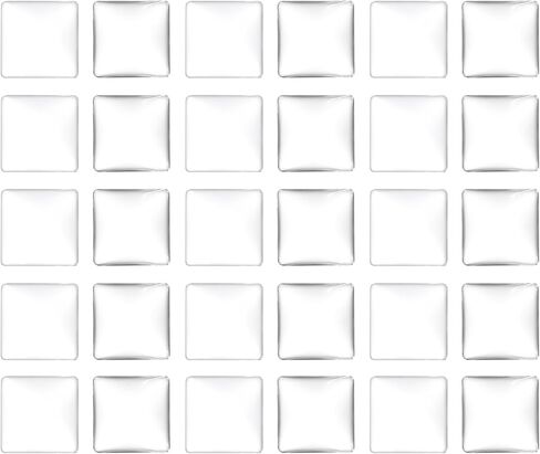 PATIKIL Transparent Glass Cabochons, Square Glass Dome Tiles for Photo Pendant Jewelry Making in Saudi Arabia