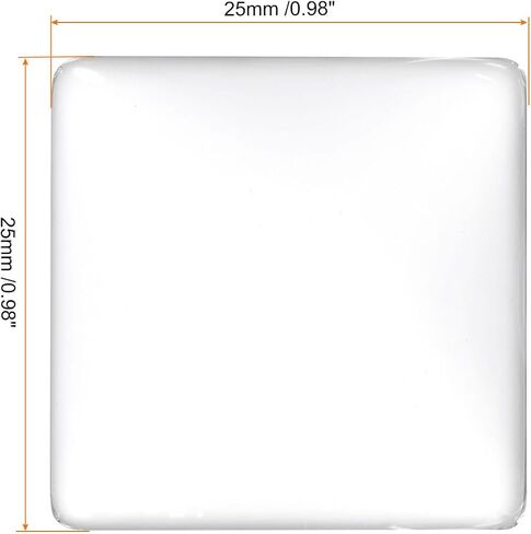 PATIKIL Transparent Glass Cabochons, Square Glass Dome Tiles for Photo Pendant Jewelry Making in Saudi Arabia