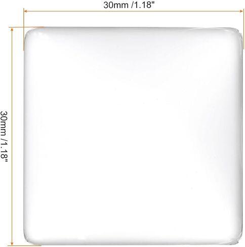 PATIKIL Transparent Glass Cabochons, Square Glass Dome Tiles for Photo Pendant Jewelry Making in Saudi Arabia