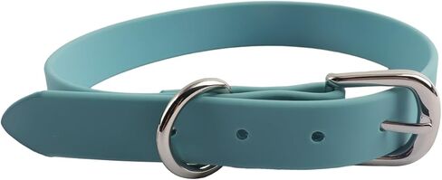 طوق الكلب المقاوم للماء الثقيل القوي نايلون مغلف من النايلون حزام الزنك الأجهزة المقاومة للرائحة سهلة التنظيف عالية الأداء يناسب متوسطات صغيرة أو كبيرة الكلاب (الأزرق ، S) in Kuwait