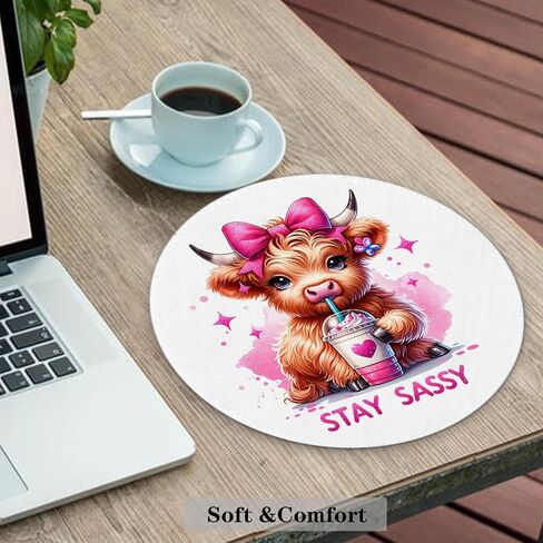 Butterfly Mouse Pad, Girly Mouse Pad, Pink Butterfly Mouse Pads for Wireless Mouse Computers Laptop Desk Accessories, Pink Office Supplies, 7.9x7.9 Inch in Kuwait