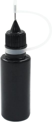Zorfeter 10 Pcs 10ml Black Precision Tip Applicator Bottles, Metal Needle Tip Squeeze Bottle for Glue Liquid Acrylic Painting DIY Crafts Etc in Kuwait