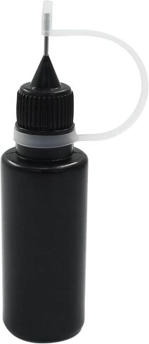 Zorfeter 10 Pcs 10ml Black Precision Tip Applicator Bottles, Metal Needle Tip Squeeze Bottle for Glue Liquid Acrylic Painting DIY Crafts Etc in Kuwait
