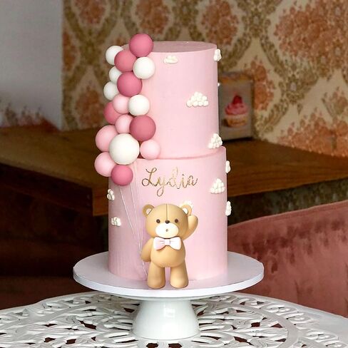 JeVenis Pink Bear Cake Decoration Baby Bear Baby Shower Cake Topper Bears Cake Decoration Baby Shower Birthday Cake Decoration in Saudi Arabia