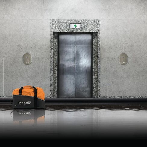 Quick Dam QDDUFF17-4 Barriers 17ft Flood Barrier Duffel Kit, 17-ft 4 Pack, Black, 4 Piece in Kuwait