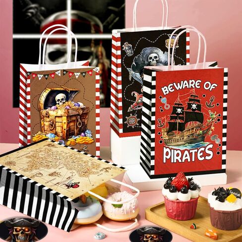 Joygather 24 PCS الحفلات المسيحية تفضل الحقائب مع مقابض ، حقائب جيدة ، حقائب الهدايا ، أكياس الحلوى مع 4 أنواع مختلفة ، أكياس ورقية كرافت دينية لمستلزمات حفلات عيد الميلاد عيد الفصح يوم الربيع in Kuwait