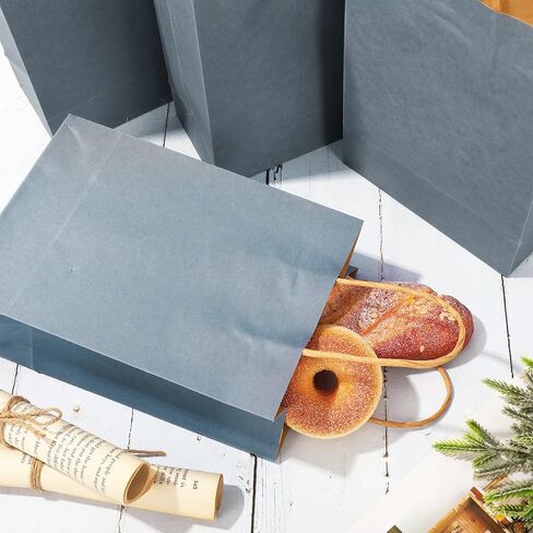 Whaline 24pcs Sage Green Kraft Paper Paps Party Party Favors حقائب الهدايا مع مقابض تسوق البقالة. in Saudi Arabia