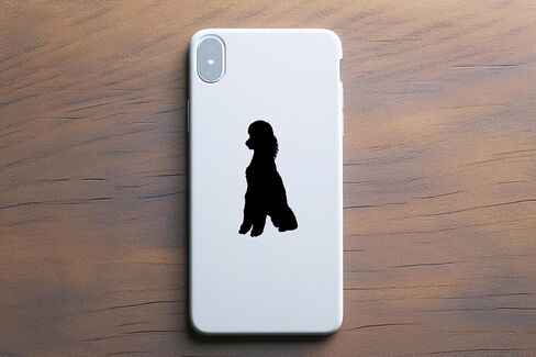 Pet Dog Poodle Silhouette 11 Cute Stickers Pack - Dog Lover Gifts - Car Bumper Sticker - Light Switch Sticker - Wall Decal - Scrapbook Stickers (Black, Extra Small Pack) in Saudi Arabia