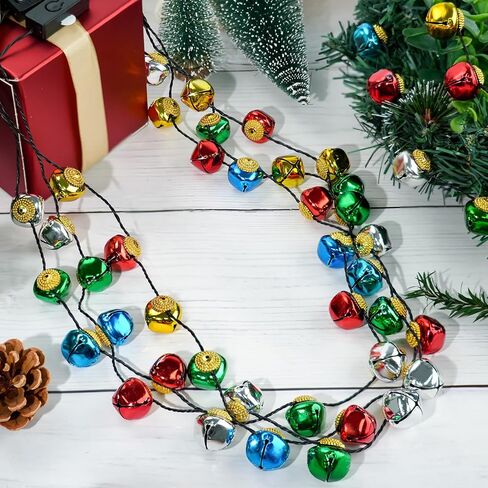 Yaxinrui 1 PCS عيد الميلاد قلادة أعلى ، أجراس تضيء إكسسوارات قلادة عيد الميلاد ، 3 أوضاع أجراس جينجل بيلز توهج عيد الميلاد من أجل سترة قبيحة العام الجديد عيد الميلاد. in Kuwait