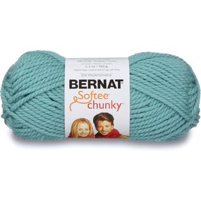 Bernat Softee Chunky Yarn, 3.5 Oz, Gauge 6 Super Bulky, Seagreen