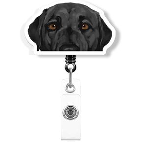 WIRESTER Retractable Badge Reel ID Holder with Alligator Clip for Office Worker, Medical Staffs, Nurse, Doctor, Teacher, Student - Cute Bernese Mountain Dog