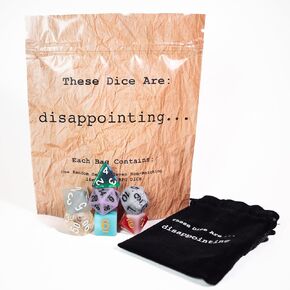 These Dice are Disappointing | Sir GameAlot Set of 7 Random Unremarkable Polyhedral Resin Dice | Dungeons and Dragons (D&D), Magic The Gathering (MTG) and Other Role Playing Games (RPG)
