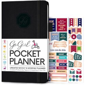 GoGirl Planner and Organizer for Women – Pocket Weekly Planner, Goals Journal & Agenda for Time Management & Productivity. Undated (Purple) in Kuwait