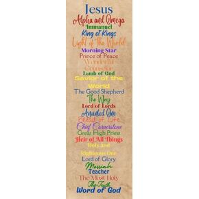 Names of Jesus Religious Bookmarks - Christian Church Supplies - Vacation Bible School (50 Count)