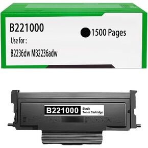 1PK B221000 Black Toner Cartridge Works for Lexmark B2236 B2236dw MB2236 MB2236adw Printer (with Chip)