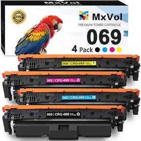 MxVol 069 Toner Cartridges 4 Pack Compatible Replacement for Canon 069 CRG-069 069H CRG-069H for Canon MF753Cdw MF751Cdw LBP674Cdw Series Printer Ink 4-Pack