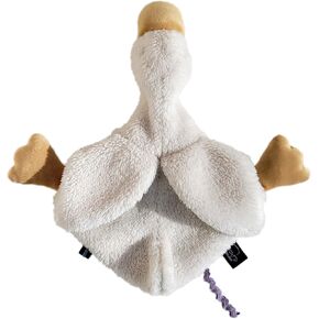 Helga The Goose, Pacifier Holder, Security Blanket Lovey, Infant Stuffed Toy, 9.8 Inches (Pack of 1) (Cannoli Cream)